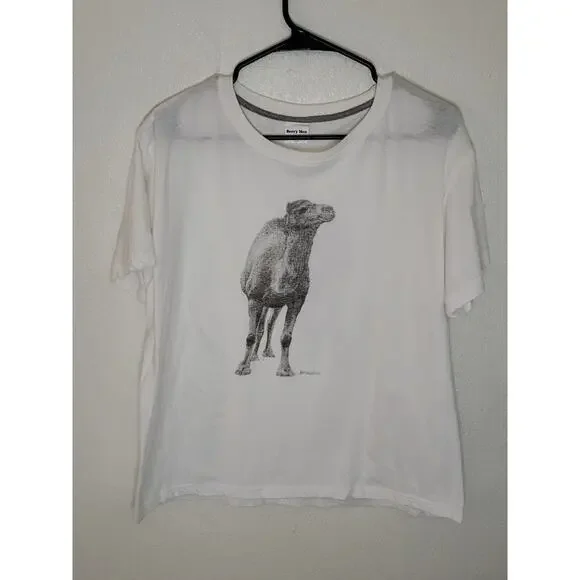 Jerusalem Berry Men Camel Short Sleeve Double Sided Graphic T-Shirt Unisex XL - Picture 1 of 5